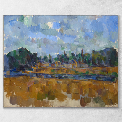 Lungofiume Paul Cézanne pcz201 quadro stampato su tela