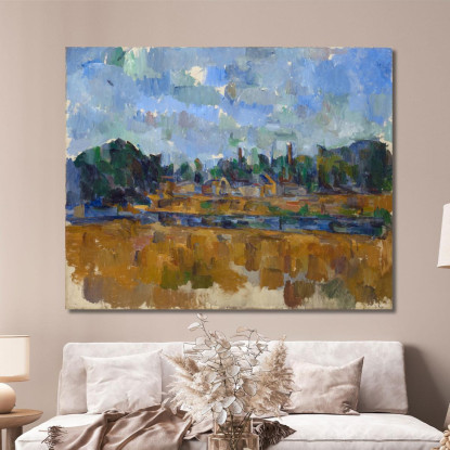 Lungofiume Paul Cézanne pcz201 quadro stampato su tela