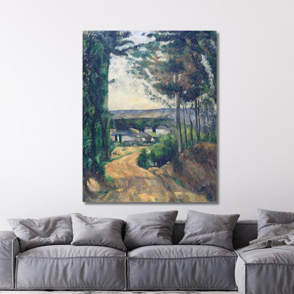 Strada Che Porta Al Lago Paul Cézanne pcz202 quadro stampato su tela
