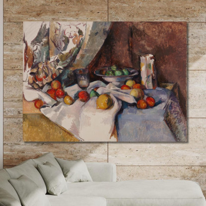 Natura Morta Con Mele 2 Paul Cézanne pcz211 quadro stampato su tela