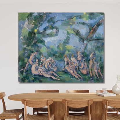 I Bagnanti Paul Cézanne pcz222 quadro stampato su tela