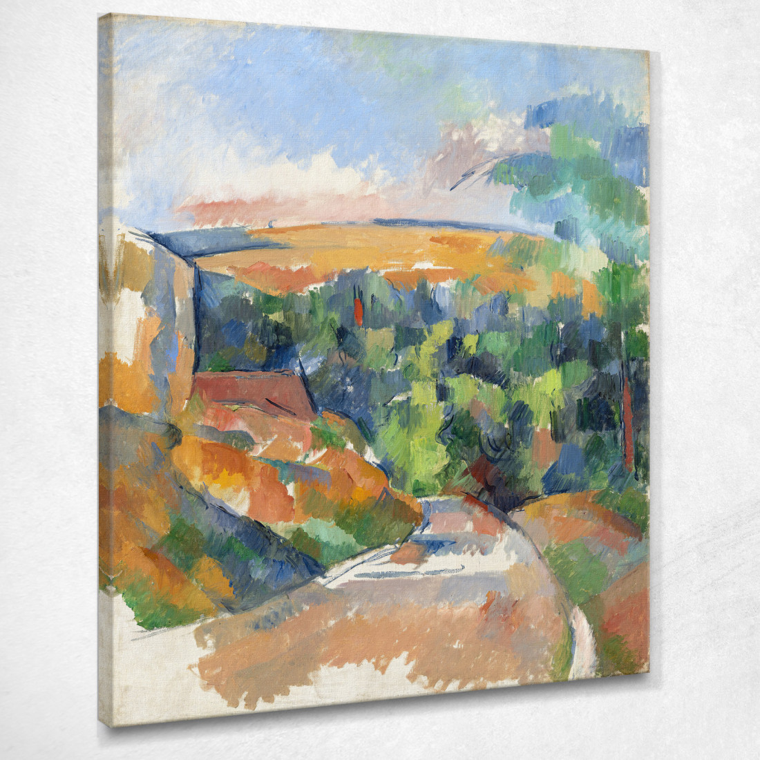 La Curva Della Strada Paul Cézanne pcz224 quadro stampato su tela La Curva Della Strada Paul Cézanne pcz224 quadro stampato su tela