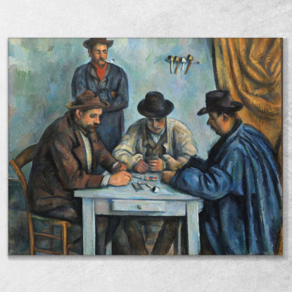 I Giocatori Di Carte Paul Cézanne pcz225 quadro stampato su tela