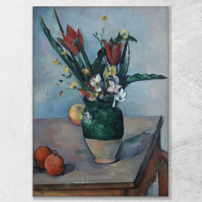 Il Vaso Di Tulipani Paul Cézanne pcz235 quadro stampato su tela