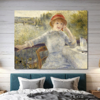 Alfonsina Fournaise Pierre-Auguste Renoir par2 quadro stampato su tela