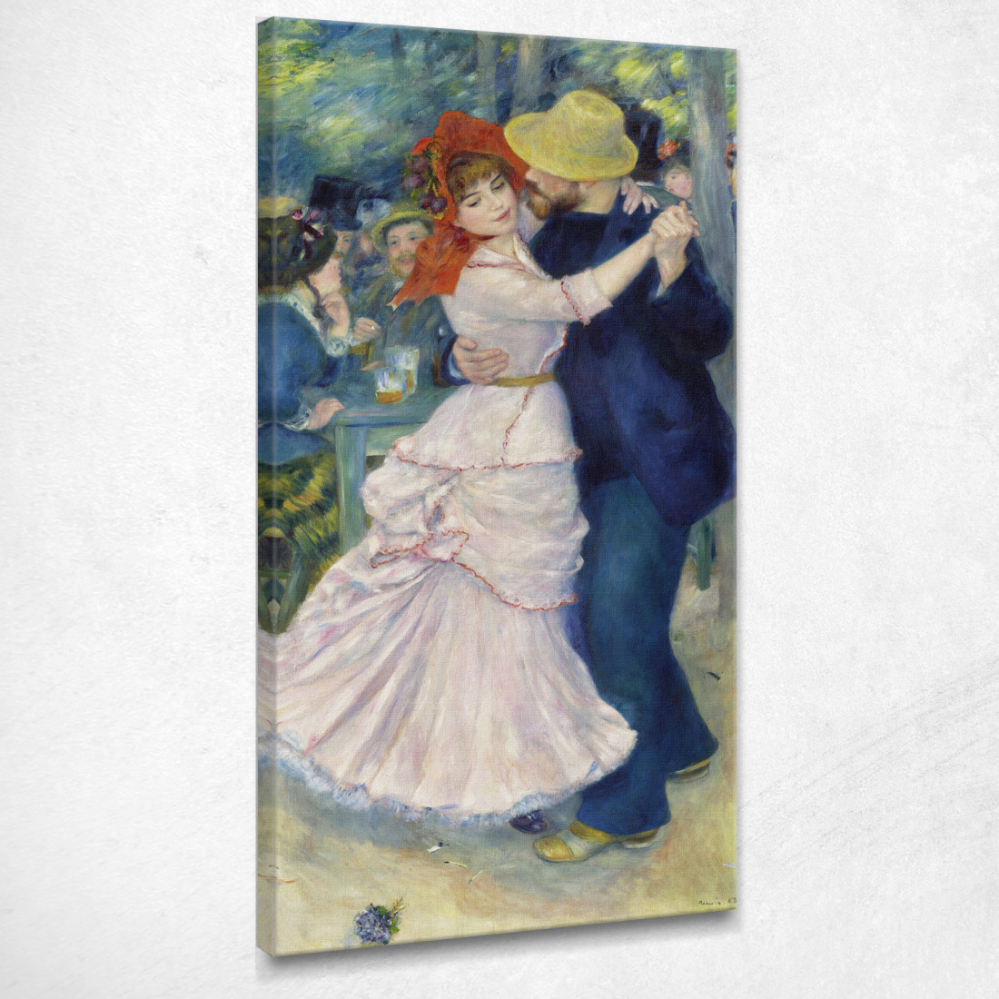 Danza A Bougival Pierre-Auguste Renoir par7 quadro stampato su tela Danza A Bougival Pierre-Auguste Renoir par7 quadro stampato su tela