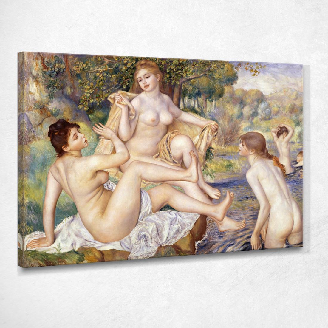 Le Grandi Bagnanti Pierre-Auguste Renoir par25 quadro stampato su tela Le Grandi Bagnanti Pierre-Auguste Renoir par25 quadro stampato su tela