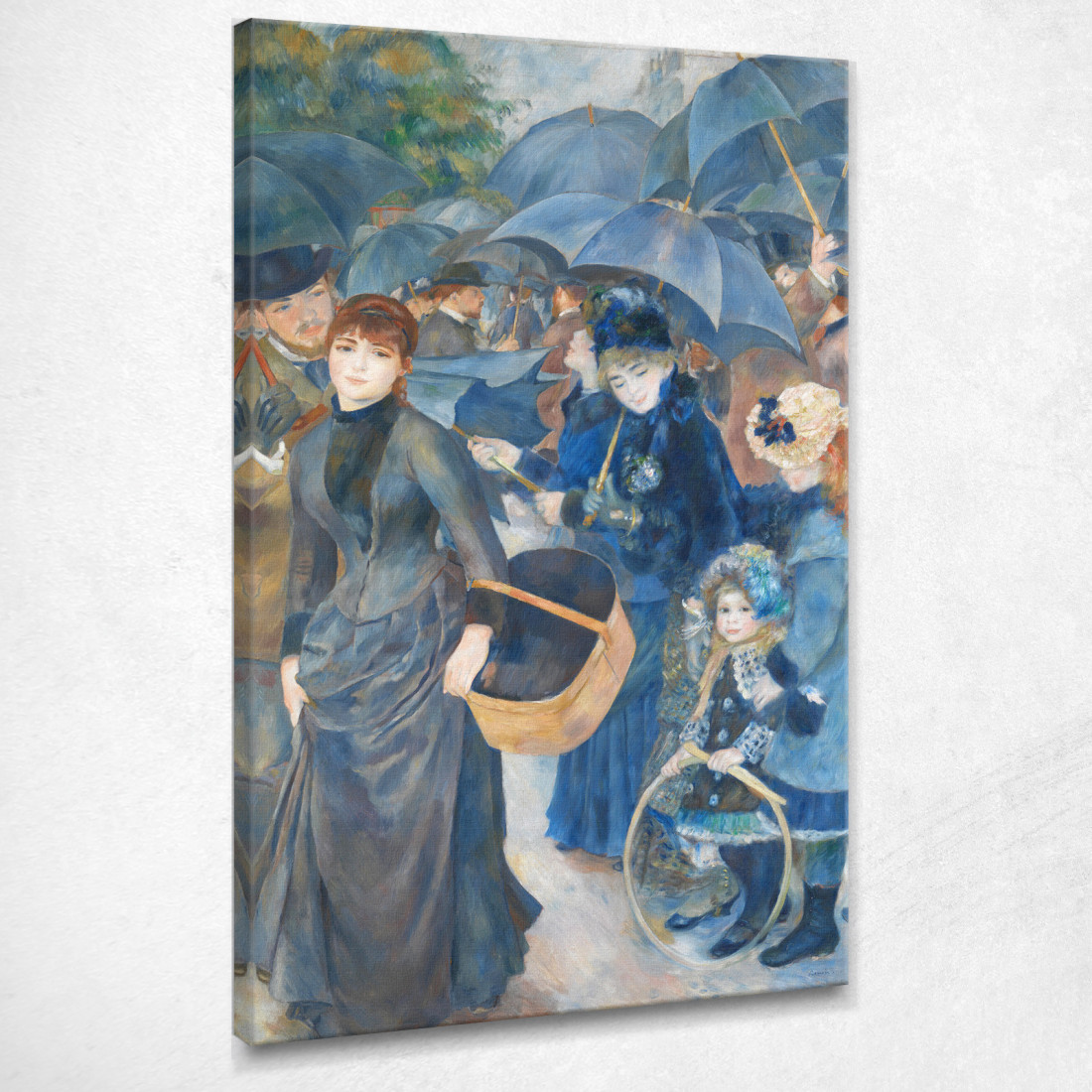 Gli Ombrelli Renoir Pierre-Auguste Renoir par29 quadro stampato su tela Gli Ombrelli Renoir Pierre-Auguste Renoir par29 quadro stampato su tela