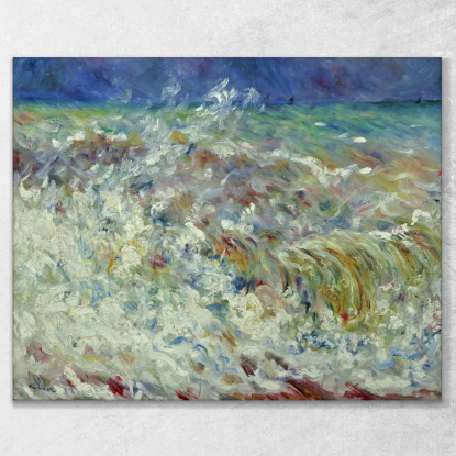 L'Onda 1882 Pierre-Auguste Renoir par37 quadro stampato su tela