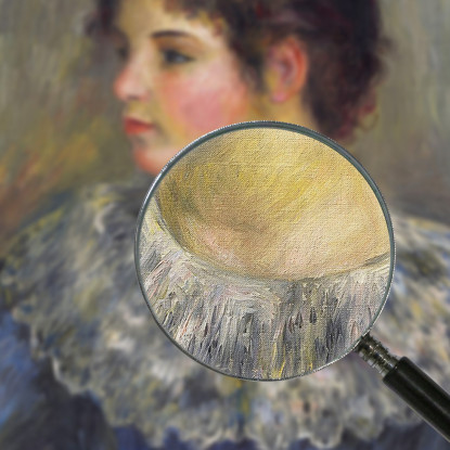 Ritratto A Busto Di Giovane Donna Pierre-Auguste Renoir par49 quadro stampato su tela