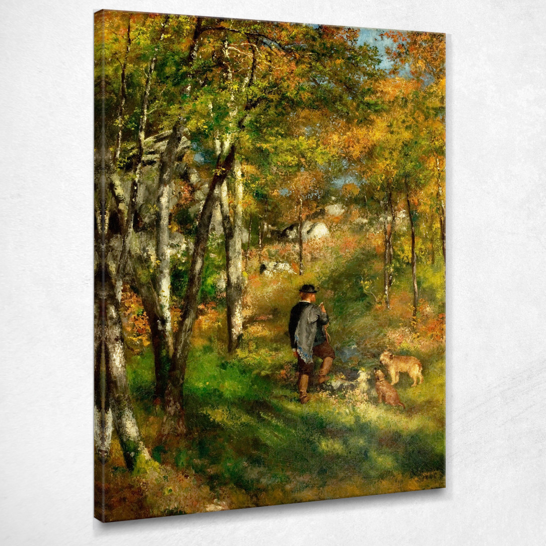 Il Pittore Le Coeur A Caccia Nella Foresta Di Fontainebleau Pierre-Auguste Renoir par58 quadro stampato su tela Il Pittore Le Coeur A Caccia Nella Foresta Di Fontainebleau Pierre-Auguste Renoir par58 quadro stampato su tela