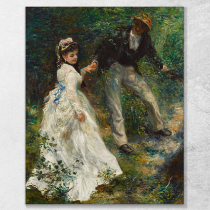 La Passeggiata 1870 Pierre-Auguste Renoir par59 quadro stampato su tela