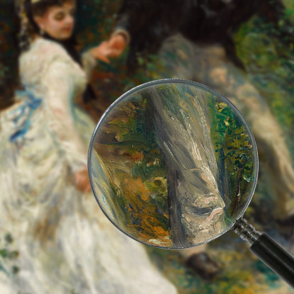 La Passeggiata 1870 Pierre-Auguste Renoir par59 quadro stampato su tela
