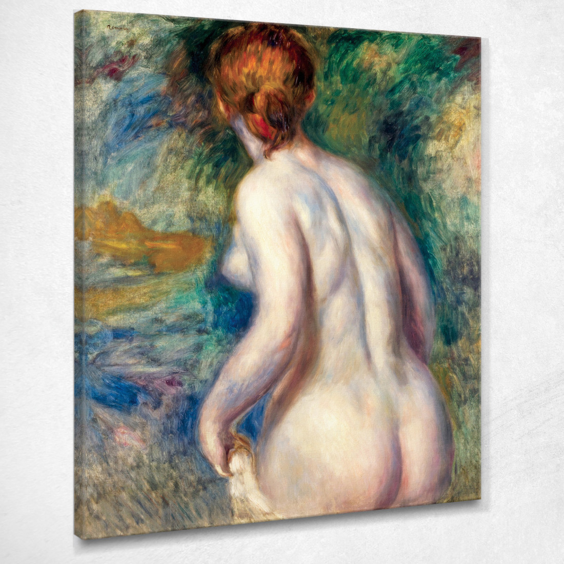 Nudo Visto Di Spalle Pierre-Auguste Renoir par71 quadro stampato su tela Nudo Visto Di Spalle Pierre-Auguste Renoir par71 quadro stampato su tela