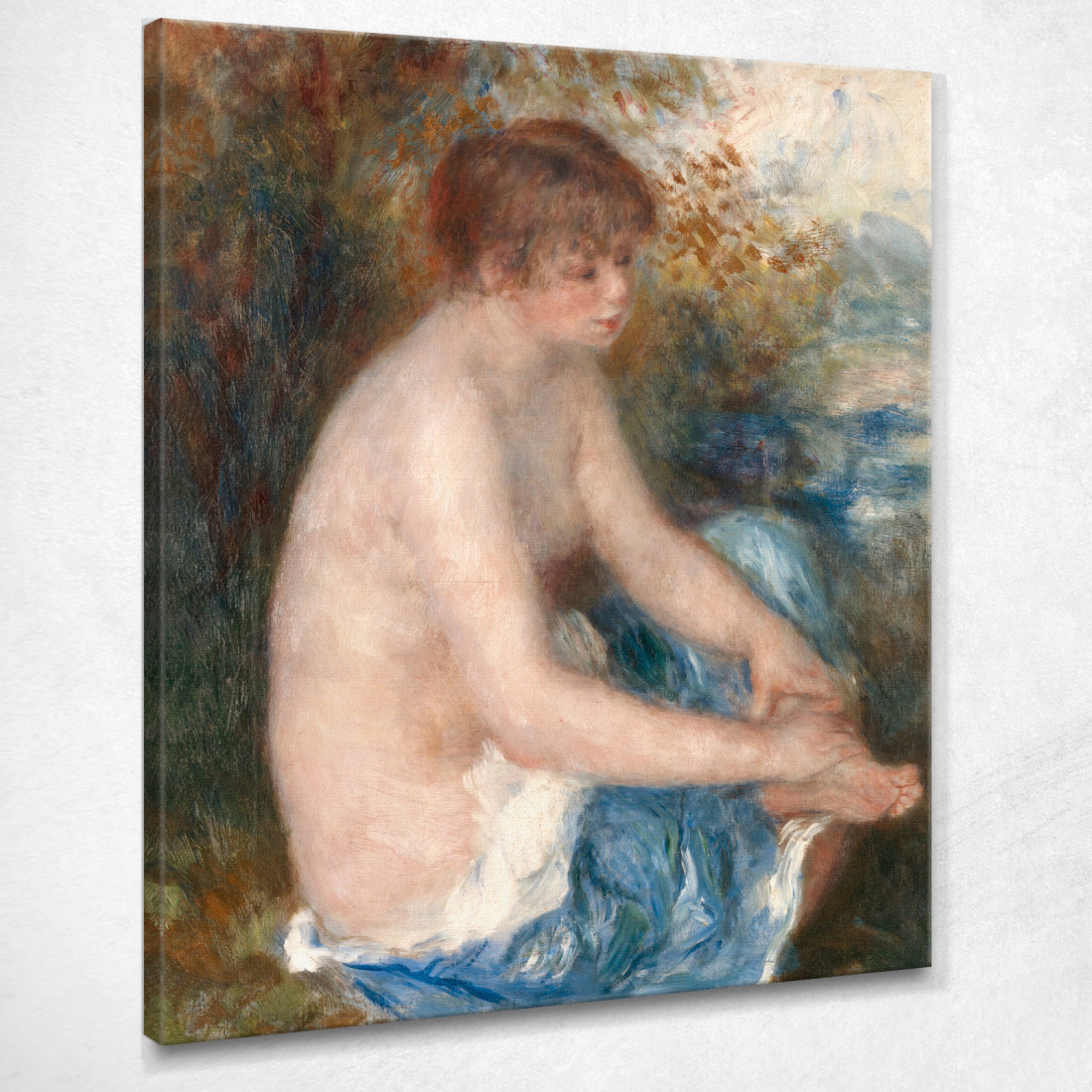 Piccolo Non Blu Pierre-Auguste Renoir par77 quadro stampato su tela Piccolo Non Blu Pierre-Auguste Renoir par77 quadro stampato su tela