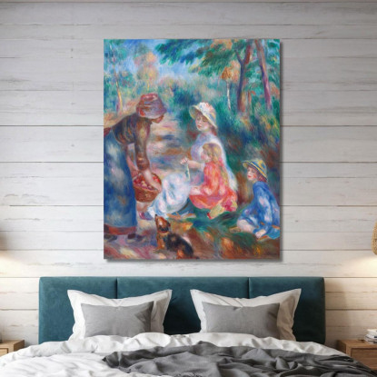Il Venditore Di Mele Pierre-Auguste Renoir par85 quadro stampato su tela