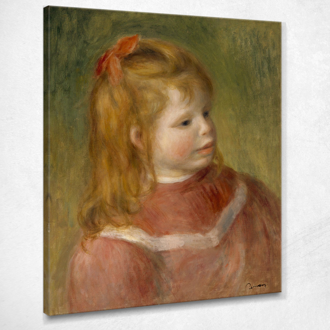 Ritratto Di Jean 1897 Pierre-Auguste Renoir par93 quadro stampato su tela Ritratto Di Jean 1897 Pierre-Auguste Renoir par93 quadro stampato su tela