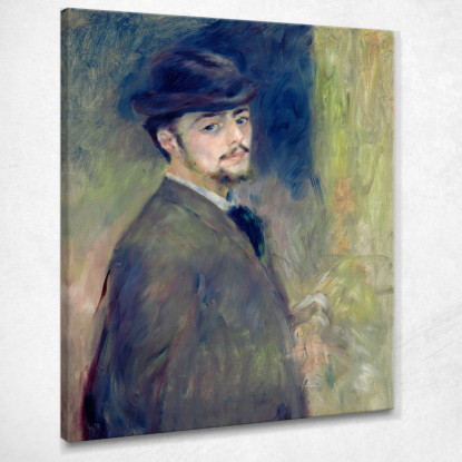 Autoritratto 1876 Pierre-Auguste Renoir par110 quadro stampato su tela