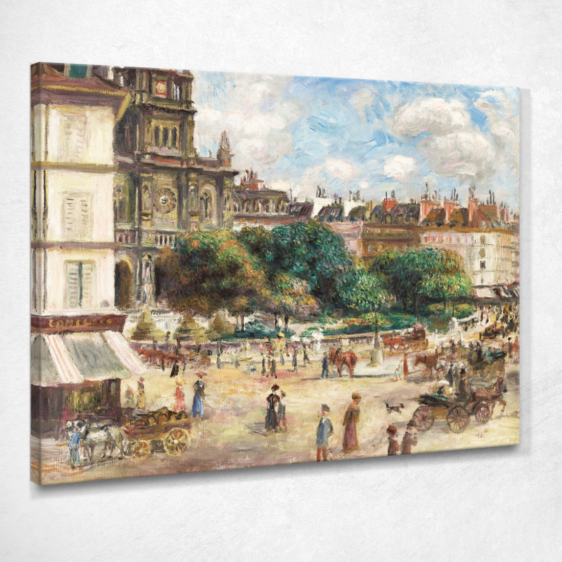 Piazza Della Trinità Pierre-Auguste Renoir par114 quadro stampato su tela Piazza Della Trinità Pierre-Auguste Renoir par114 quadro stampato su tela