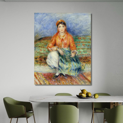Ragazza Algerina Pierre-Auguste Renoir par118 quadro stampato su tela