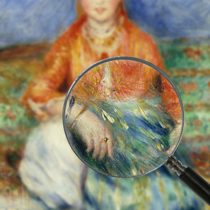 Ragazza Algerina Pierre-Auguste Renoir par118 quadro stampato su tela