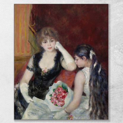 Un Palco A Teatro Al Concerto Pierre-Auguste Renoir par129 quadro stampato su tela