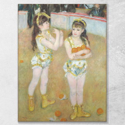 Acrobati Del Cirque Fernando Francisca E Angelina Wartenberg Pierre-Auguste Renoir par133 quadro stampato su tela