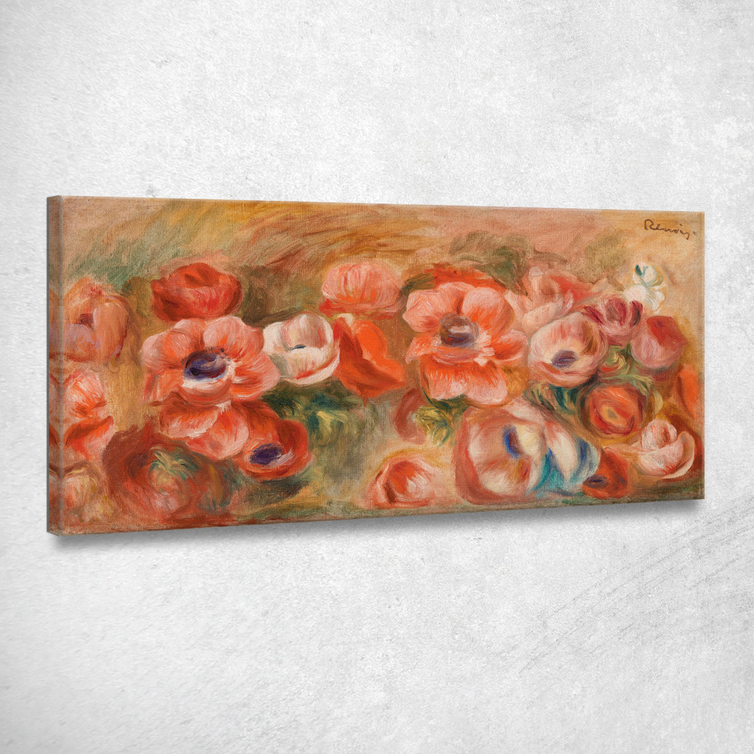 Anemoni Anemoni 2 Pierre-Auguste Renoir par141 quadro stampato su tela