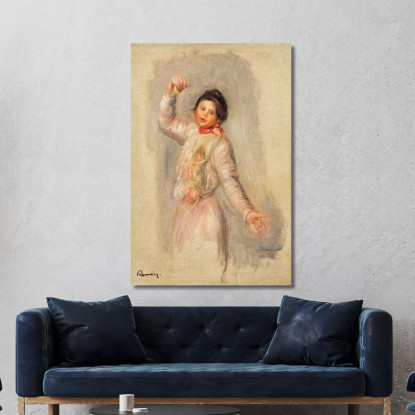 Ballerina Di Nacchere Pierre-Auguste Renoir par195 quadro stampato su tela