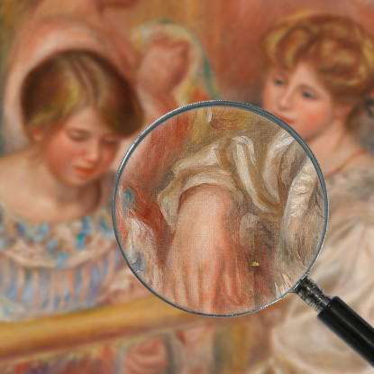 Ricamatrici Pierre-Auguste Renoir par202 quadro stampato su tela