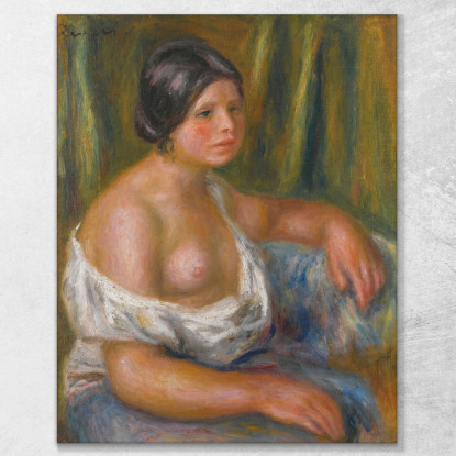Donna In Blu Pierre-Auguste Renoir par215 quadro stampato su tela
