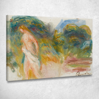 Donna Nuda E Paesaggio Pierre-Auguste Renoir par223 quadro stampato su tela