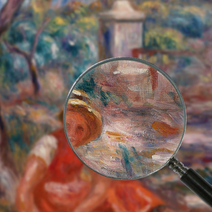 Ragazza Ai Piedi Di Un Albero Pierre-Auguste Renoir par238 quadro stampato su tela