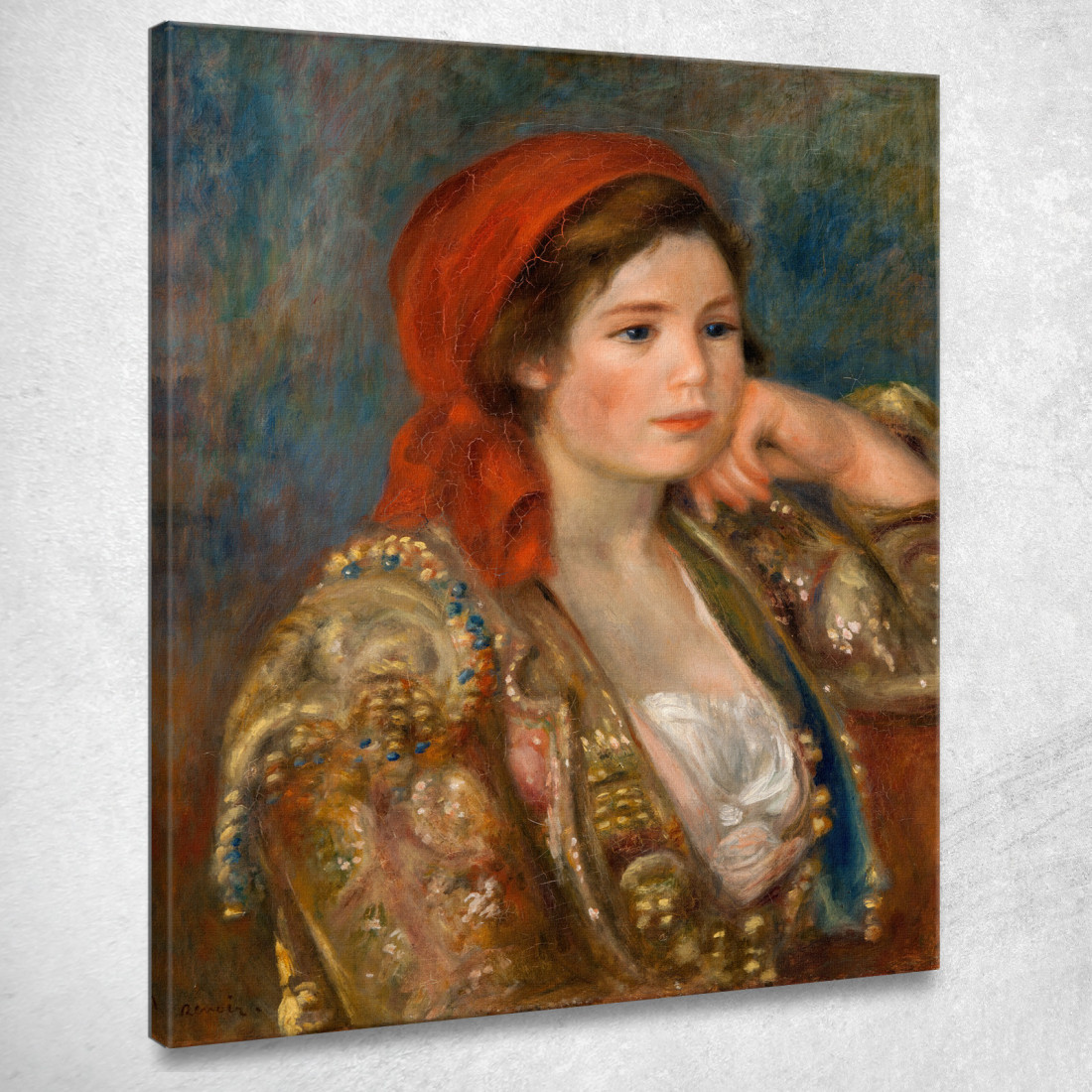 Ragazza Con Una Giacca Spagnola Pierre-Auguste Renoir par240 quadro stampato su tela Ragazza Con Una Giacca Spagnola Pierre-Auguste Renoir par240 quadro stampato su tela