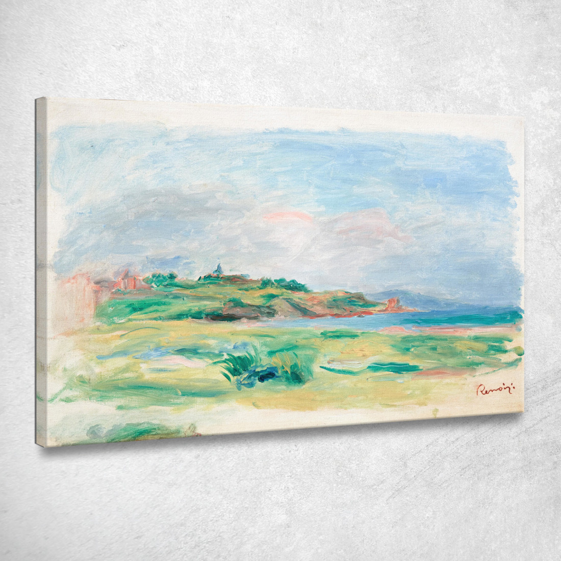 Scogliere Verdi Del Mare Del Golfo Pierre-Auguste Renoir par250 quadro stampato su tela Scogliere Verdi Del Mare Del Golfo Pierre-Auguste Renoir par250 quadro stampato su tela