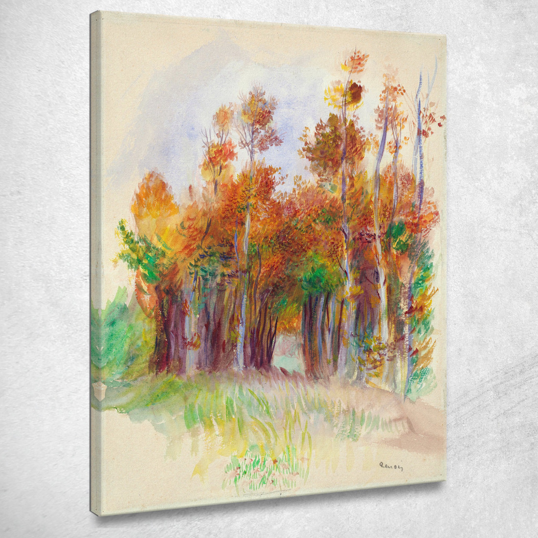 Boschetto Di Alberi Pierre-Auguste Renoir par253 quadro stampato su tela Boschetto Di Alberi Pierre-Auguste Renoir par253 quadro stampato su tela