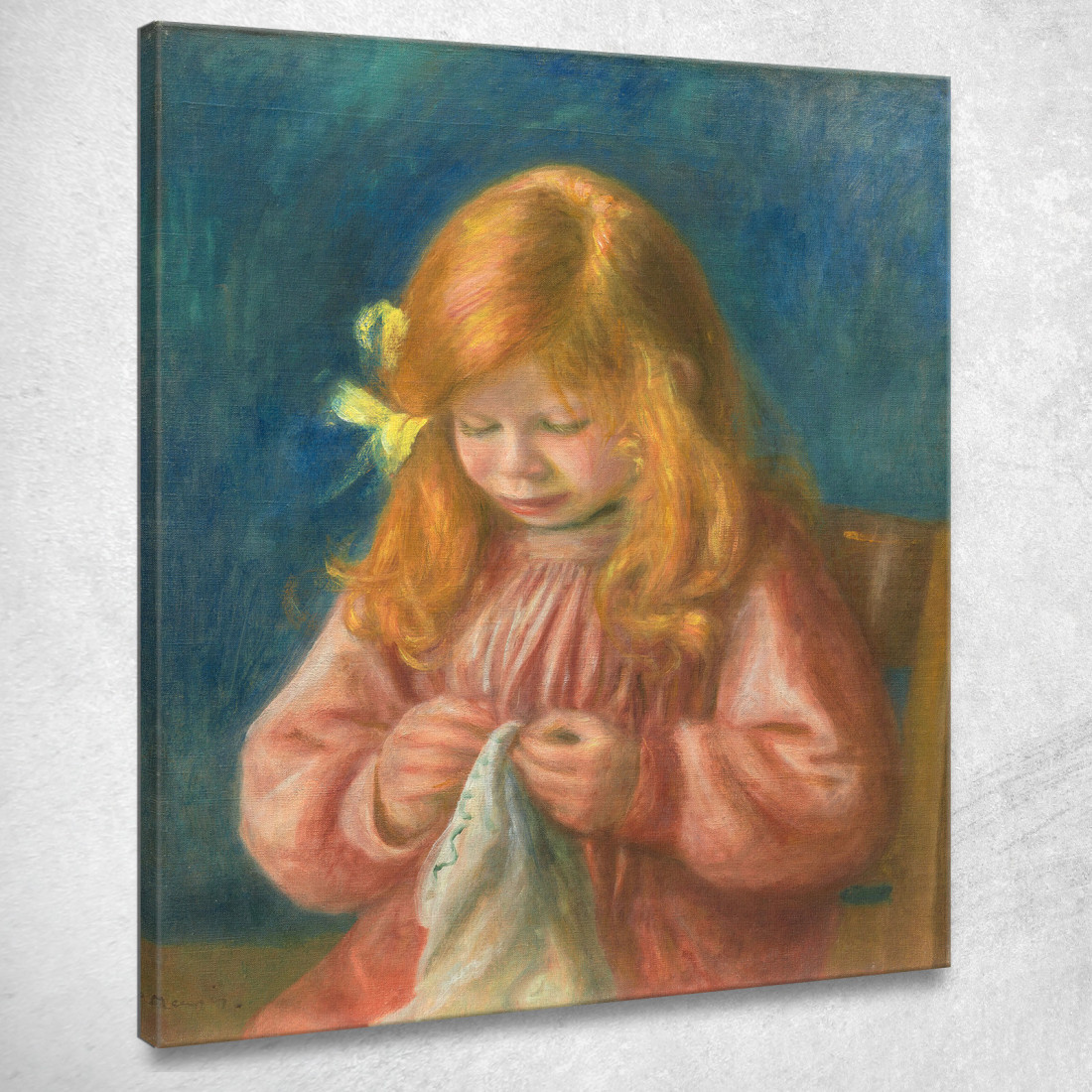 Cucito Di Jean Renoir Pierre-Auguste Renoir par263 quadro stampato su tela