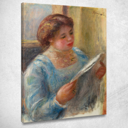 Lettura Della Giovane Donna Pierre-Auguste Renoir par268 quadro stampato su tela