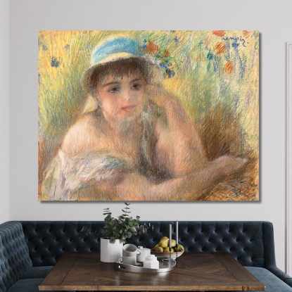 Giovane Ragazza Estate Pierre-Auguste Renoir par271 quadro stampato su tela
