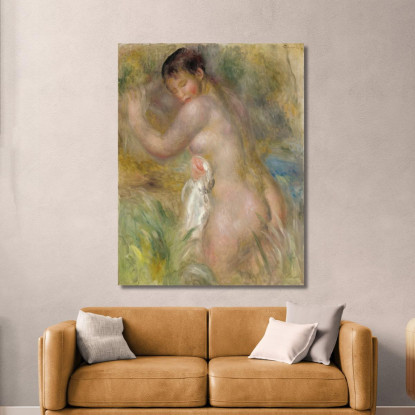 La Bagnante Pierre-Auguste Renoir par276 quadro stampato su tela