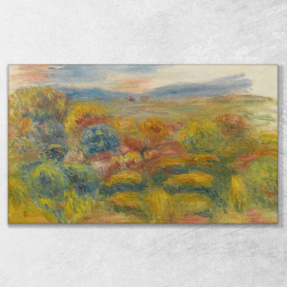 La Collina Rossa Pierre-Auguste Renoir par277 quadro stampato su tela