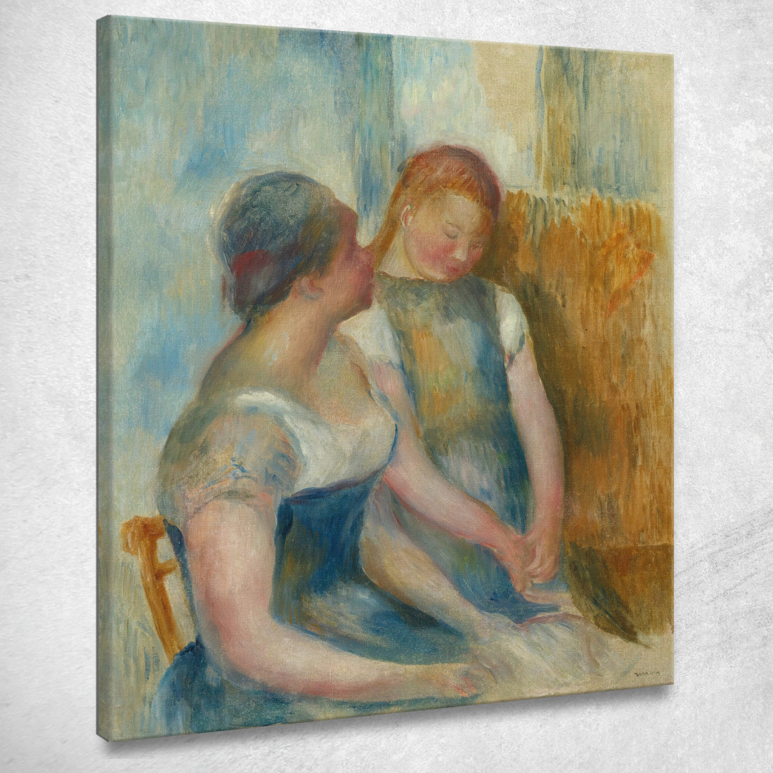 La Conversazione Pierre-Auguste Renoir par279 quadro stampato su tela La Conversazione Pierre-Auguste Renoir par279 quadro stampato su tela