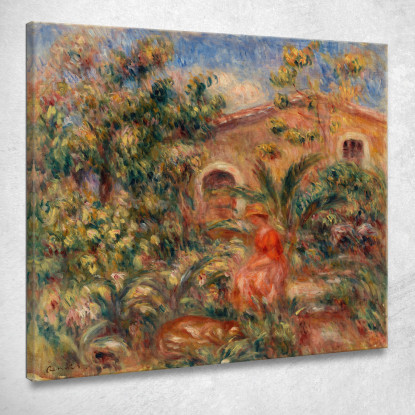 Paesaggio Con Donna E Cane Pierre-Auguste Renoir par299 quadro stampato su tela