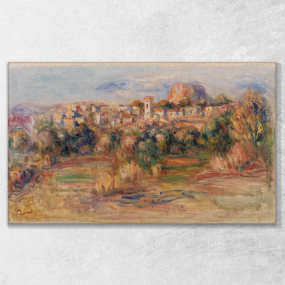 Paesaggio La Gaude Paesaggio La Gaude Pierre-Auguste Renoir par302 quadro stampato su tela