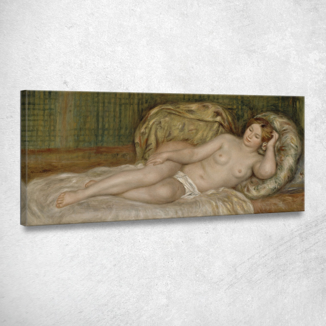 Grande Nudo Pierre-Auguste Renoir par304 quadro stampato su tela Grande Nudo Pierre-Auguste Renoir par304 quadro stampato su tela