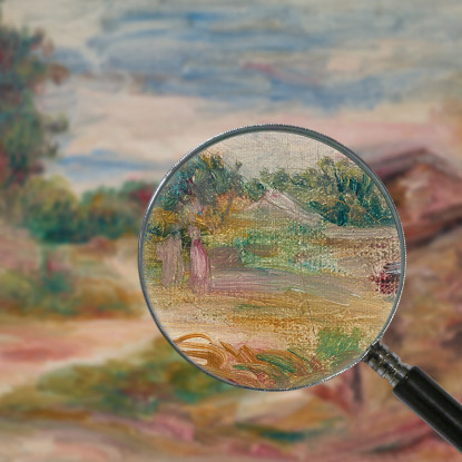 Il Sentiero Del Villaggio Pierre-Auguste Renoir par310 quadro stampato su tela
