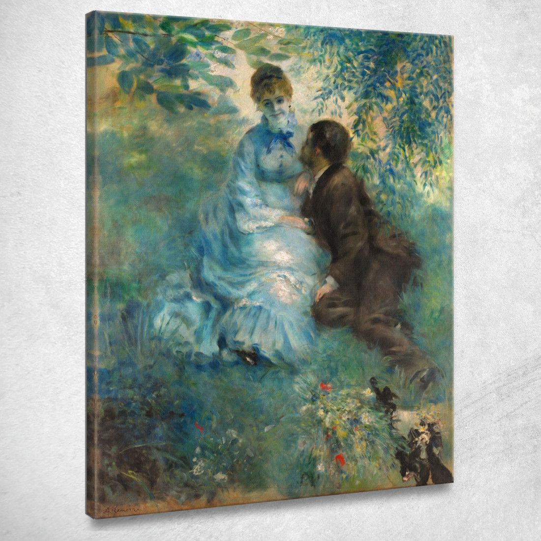 Amanti Pierre-Auguste Renoir par327 quadro stampato su tela