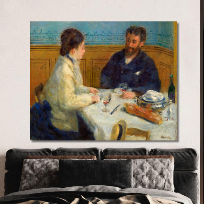 Pranzo Pranzo Pierre-Auguste Renoir par329 quadro stampato su tela