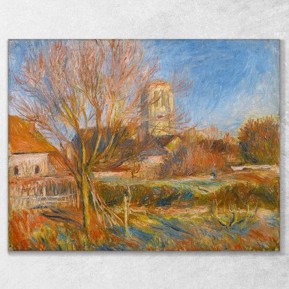 La Chiesa Di Essoyes Pierre-Auguste Renoir par332 quadro stampato su tela