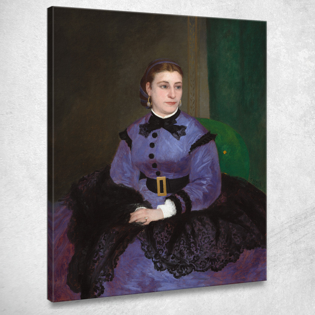 La Signorina Sicot Pierre-Auguste Renoir par340 quadro stampato su tela La Signorina Sicot Pierre-Auguste Renoir par340 quadro stampato su tela